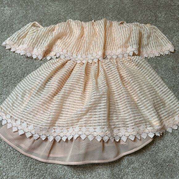 NWT $240 LA MAISON TALULAH Light Pink Blush Off-The-Shoulder Mini Party Dress - Picture 2 of 5